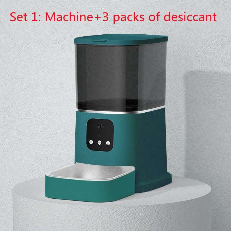 Pet Automatic Feeder Large Capacity Smart Voice Recorder APP Control Timer Feeding Cat Dog Food Dispenser With WiFi Pet Bowl - key words