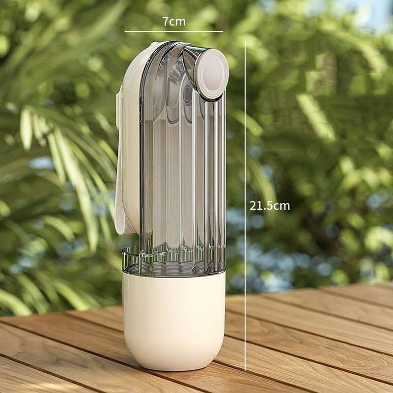 2 In 1 Pet Water Cup Segment Design Green Dog Walking Portable Drinking Cup Dog Feeding Supplies Pet Supplies Dog Walking Water Feeder Pets Products - key words