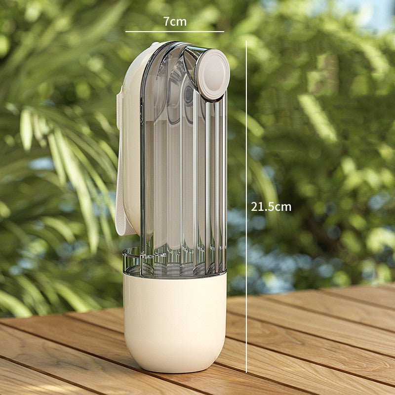 2 In 1 Pet Water Cup Segment Design Green Dog Walking Portable Drinking Cup Dog Feeding Supplies Pet Supplies Dog Walking Water Feeder Pets Products - Everpeakgoods