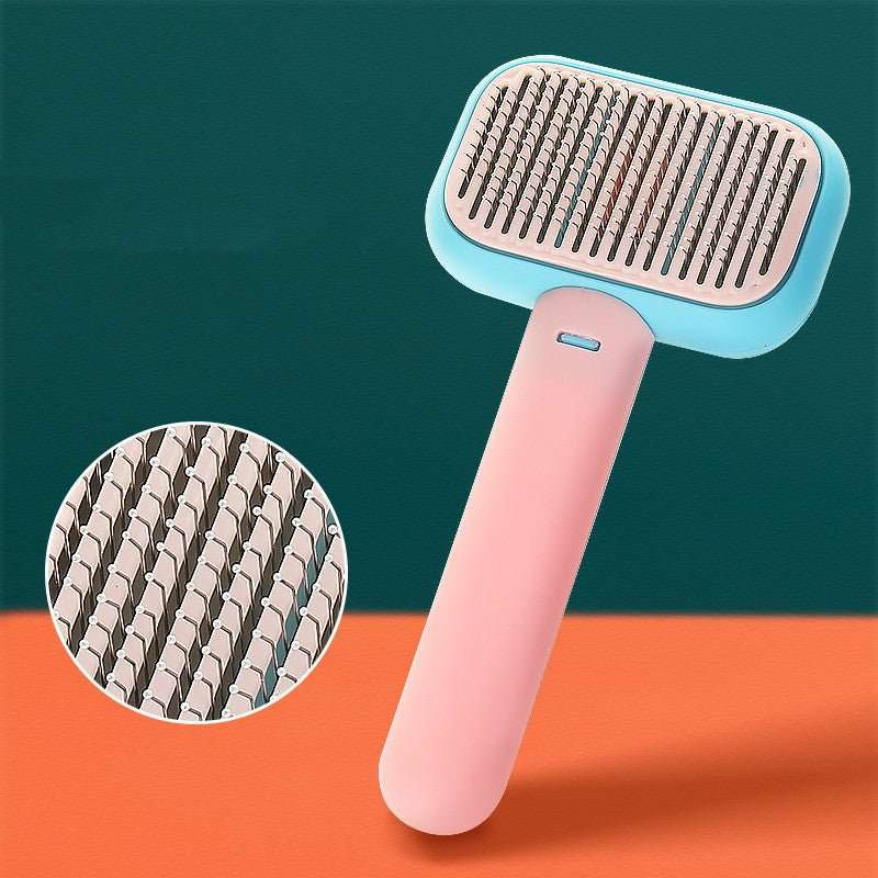 New Pet Cat Dog Hair Brush Hair Massage Comb Open-Knot Brush Grooming Cleaning Tool Stainless Steel Comb - key words