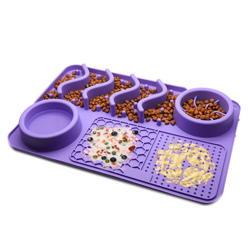 Dog Silicone Licking Pad Pet Licking Mat Silicone Smelling Mat Multifunctional Food Bowl Pets Supplies - key words