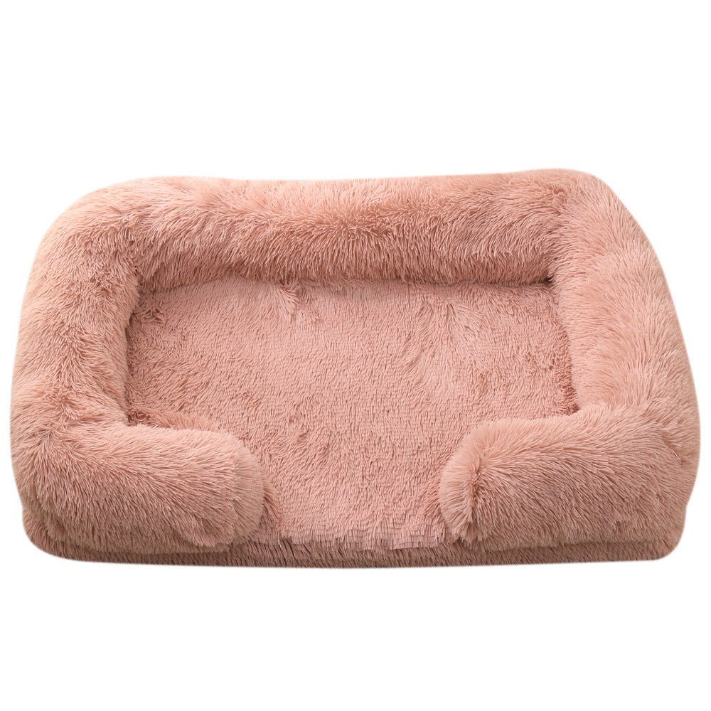 Plush Round Pet Bed Dog Bed Winter - key words