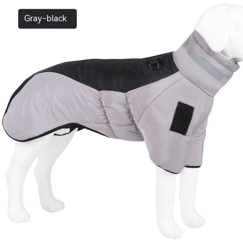 New Winter Dog Coat Waterproof Pet Clothes For Medum Large Dogs Warm Thicken Dog Vest Custome Labrador Jacket - key words