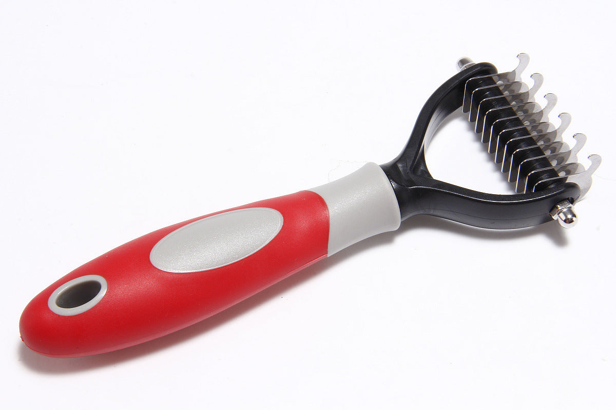 Pets Dematting Comb Pet Dog Cleaning Hair Removal Comb - key words
