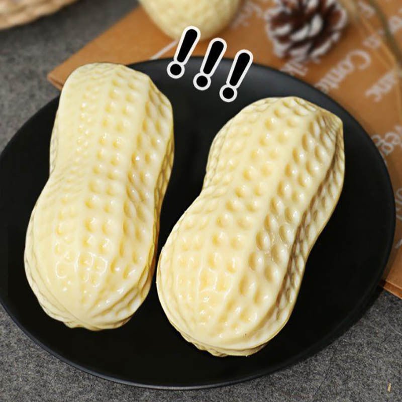 Funny Pet Dog Squeaky Toys For Small Middle Dogs Bite Resistant Puppy Cat Dogs Toys Pets Rubber Peanut Clean Tooth Chew Toy - key words