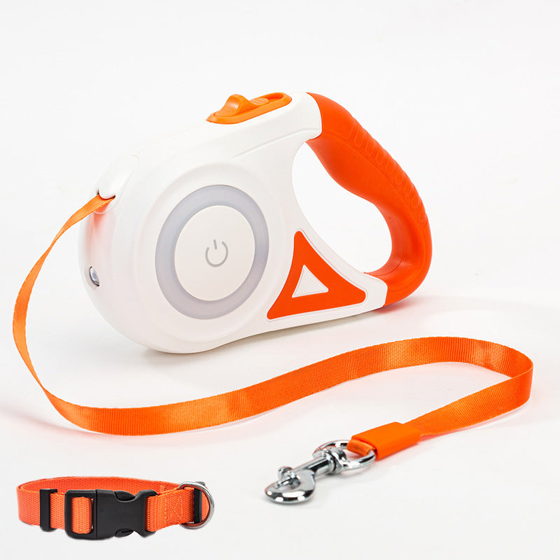 Dog Leash Retractable Leash And Dog Collar Spotlight Automatic Pet Dog Cat Traction Rope For Small Medium Dogs Pet Product - key words