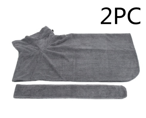 Absorbent Pet Bathrobe With Waist - wrapped Microfiber - Everpeakgoods