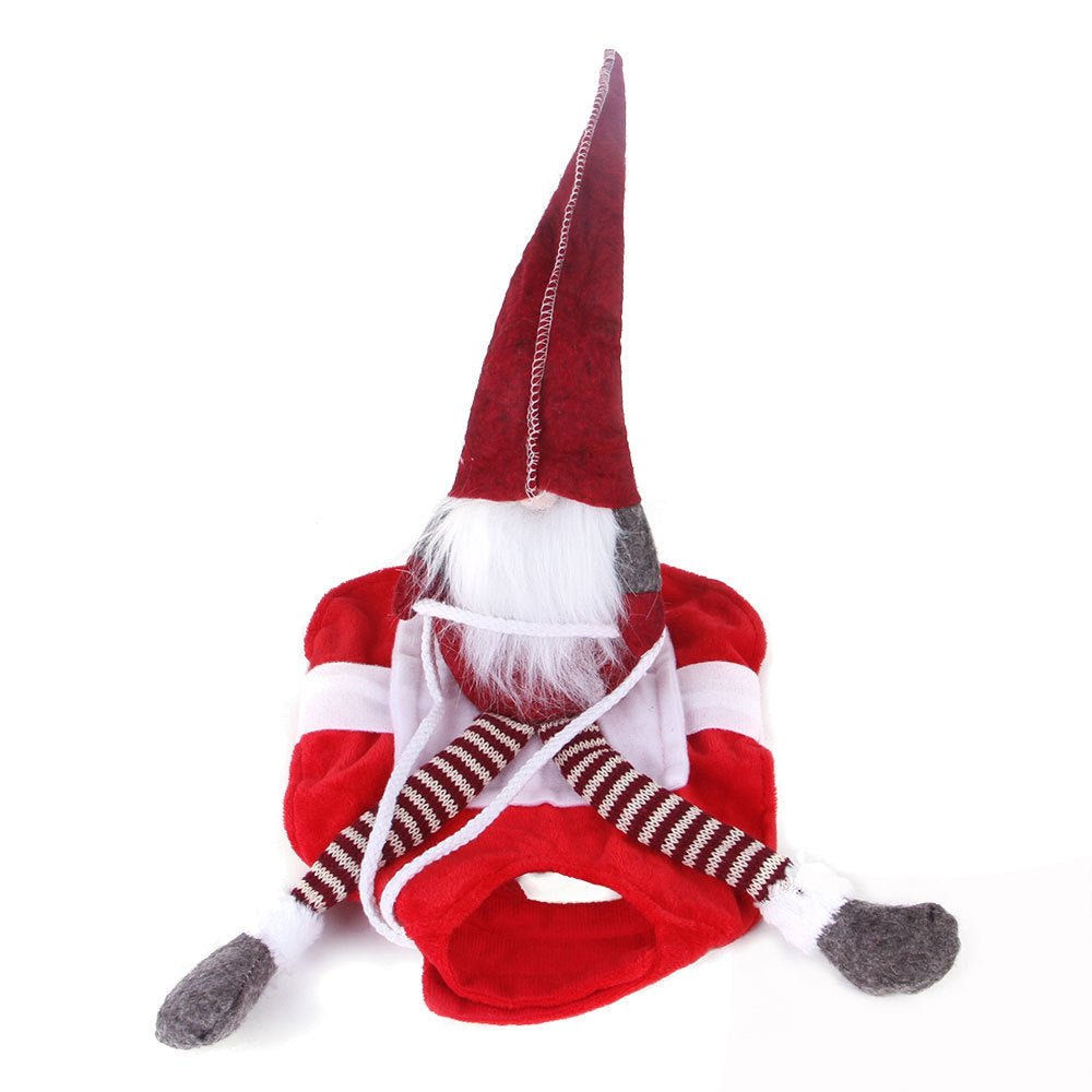 Dog Christmas Clothes Santa Claus Riding Deer - key words