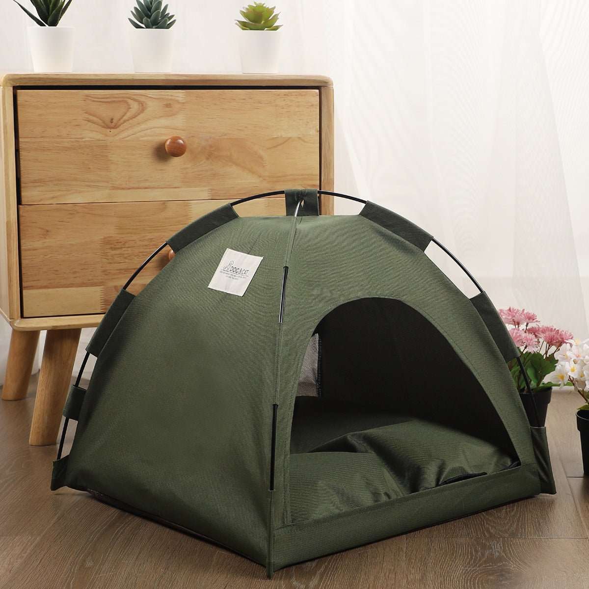 Cat Tent Cooling Mat Dog House Pet Sofa Camping Dog Bed With Cushion For Dog Kennel Indoor Cat Nest Cat Bed Pets Products - key words