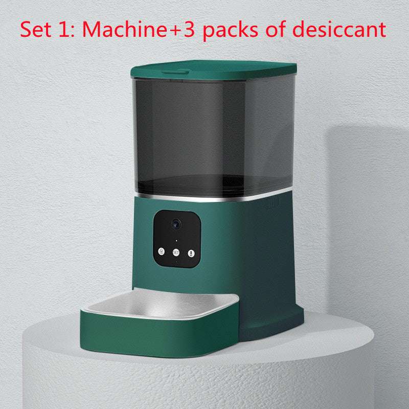Pet Automatic Feeder Large Capacity Smart Voice Recorder APP Control Timer Feeding Cat Dog Food Dispenser With WiFi Pet Bowl - key words