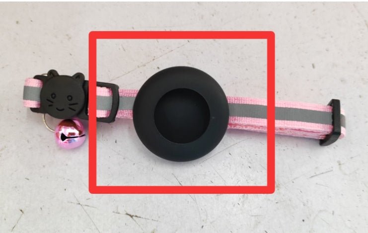Airtag Pet Collar With Bell Reflective Adjustable Anti-lost Cat Dog Collar - key words