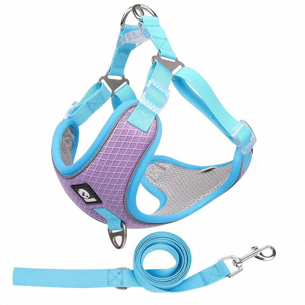 Pet Dog Harness Puppy Adjustable Breathable Mesh Reflective Saddle For Small Medium Dogs Cats Pet Supplies - key words