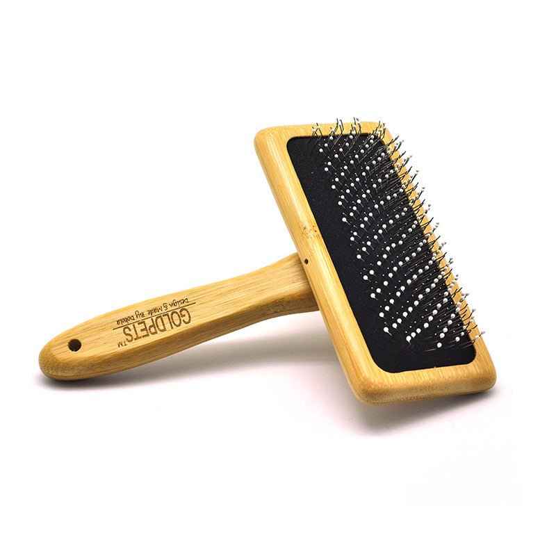 Bamboo Pet Grooming Brush - Eco-Friendly & Durable