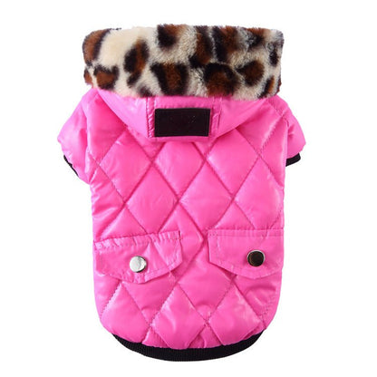 Cross-border pet supplies pet clothes dog clothes autumn and winter fur collar coat pet dog clothing - key words