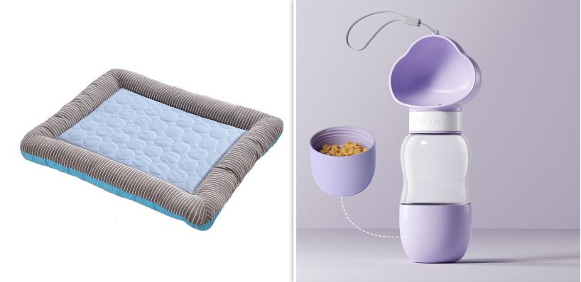 Pet Cooling Pad Bed For Dogs Cats Puppy Kitten Cool Mat Pet Blanket Ice Silk Material Soft For Summer Sleeping  Blue Breathable - key words