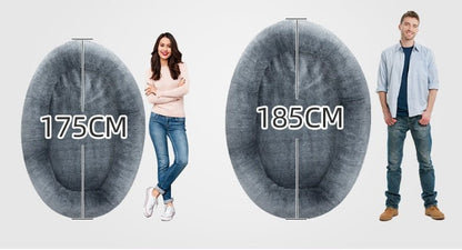 Large Human Short Plush Dog Bed - key words