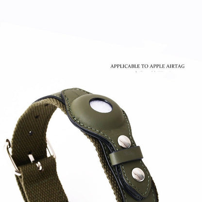 Airtag Pet Collar Tracker Protective Cover Leather Collar - key words