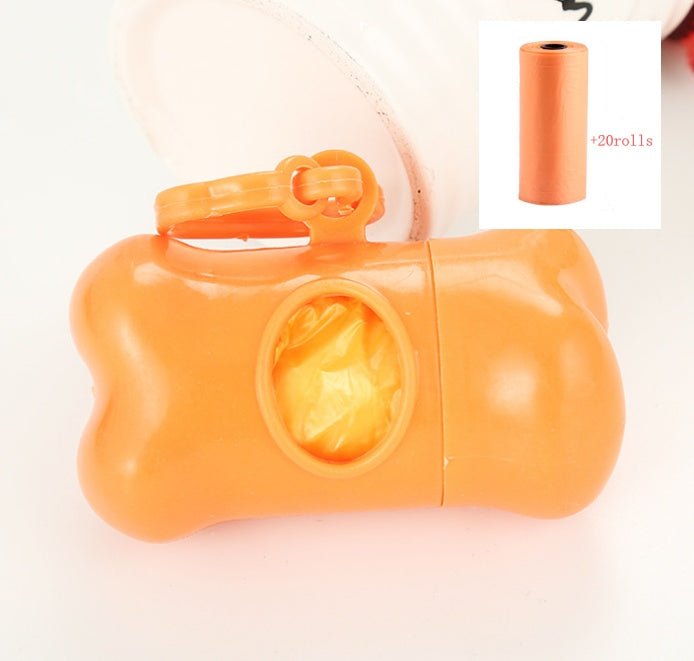 Pet bone type garbage bag dispenser - key words
