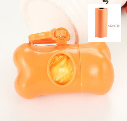 Pet bone type garbage bag dispenser - key words