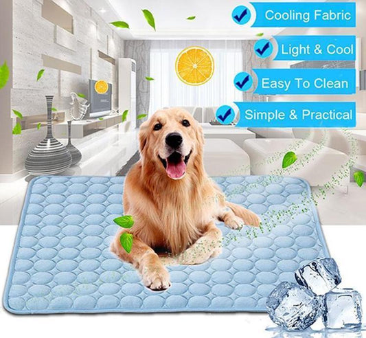 Pet Dog Cat Ice Silk Cold Nest Pad For Cooling In Summer - key words