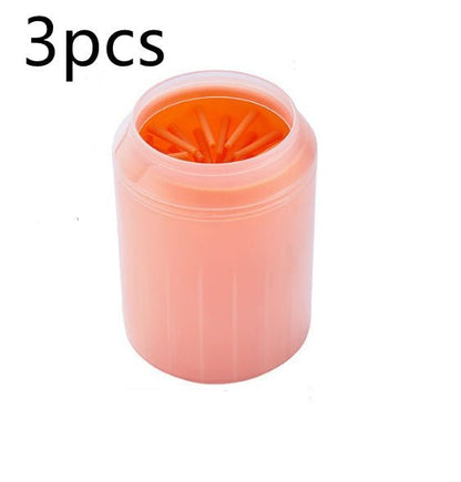 Pet Paw Cleaner Cleaning Kit Cup Soft Brush Can - key words