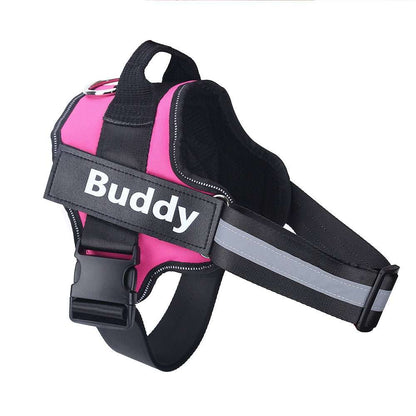 Personalized Dog Harness NO PULL Reflective Breathable Adjustable Pet Harness Vest For Small Large Dog Custom Patch Pet Supplies - key words