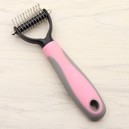 Pet Long-haired Dogknot Comb Double-sided Blade Dog - key words