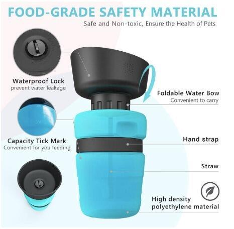 Pet Outdoor Foldable Bottle Dog Travel Water Bottle Dog Water Dispenser - key words