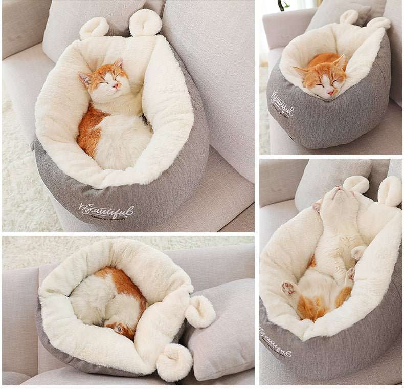 Pet Dog Bed Warming Soft Sleeping Bag Cushion Puppy Kennel - key words