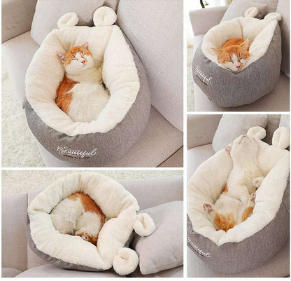 Pet Dog Bed Warming Soft Sleeping Bag Cushion Puppy Kennel - key words