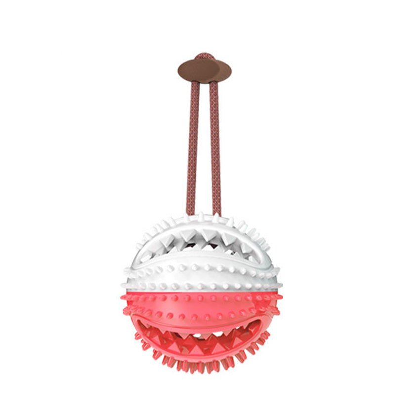 Dog Toys Silicon Suction Cup Tug Interactive Dog Ball Toy For Pet Chew Bite Tooth Cleaning Toothbrush Feeding Pet Supplies - key words