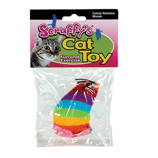 Scruffy's Catnip Rainbow Mouse - Everpeakgoods