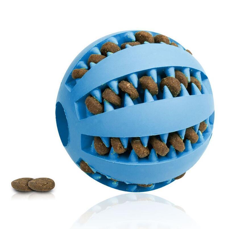 Pet Slow Feeder Dog Toy Cute Funny Rubber Dog Ball Toy - key words