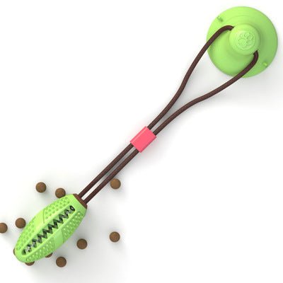 Dog Toys Silicon Suction Cup Tug Interactive Dog Ball Toy For Pet Chew Bite Tooth Cleaning Toothbrush Feeding Pet Supplies - key words