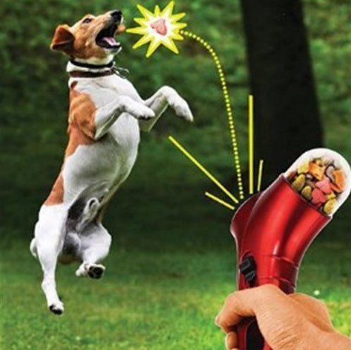 Pet Food Catapult Feeder Funny Dog Toy - key words