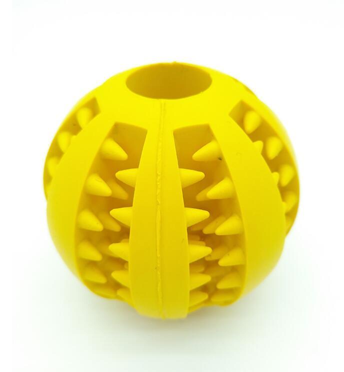 Pet Slow Feeder Dog Toy Cute Funny Rubber Dog Ball Toy - key words