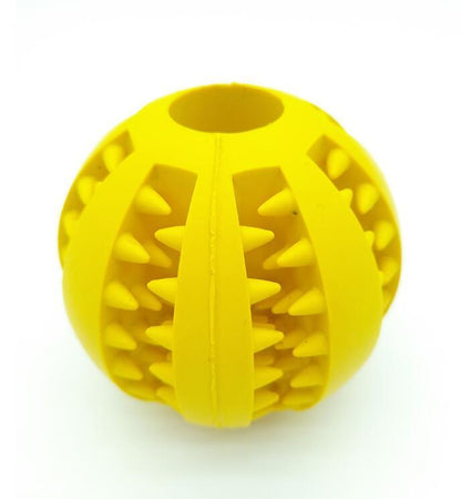 Pet Slow Feeder Dog Toy Cute Funny Rubber Dog Ball Toy - key words
