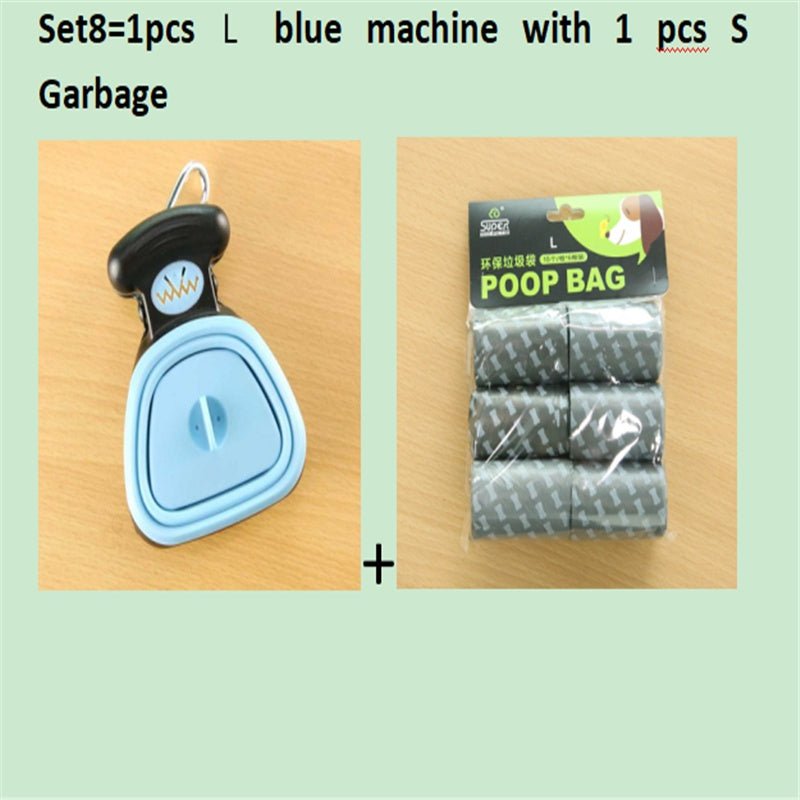 Dog Pet Travel Foldable Pooper Scooper With 1 Roll Decomposable bags Poop Scoop Clean Pick Up Excreta Cleaner Epacket Shipping - key words