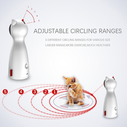 Creative Cat Pet LED Laser Funny Toy Smart Automatic Cat Exercise Training Entertaining Toy - key words