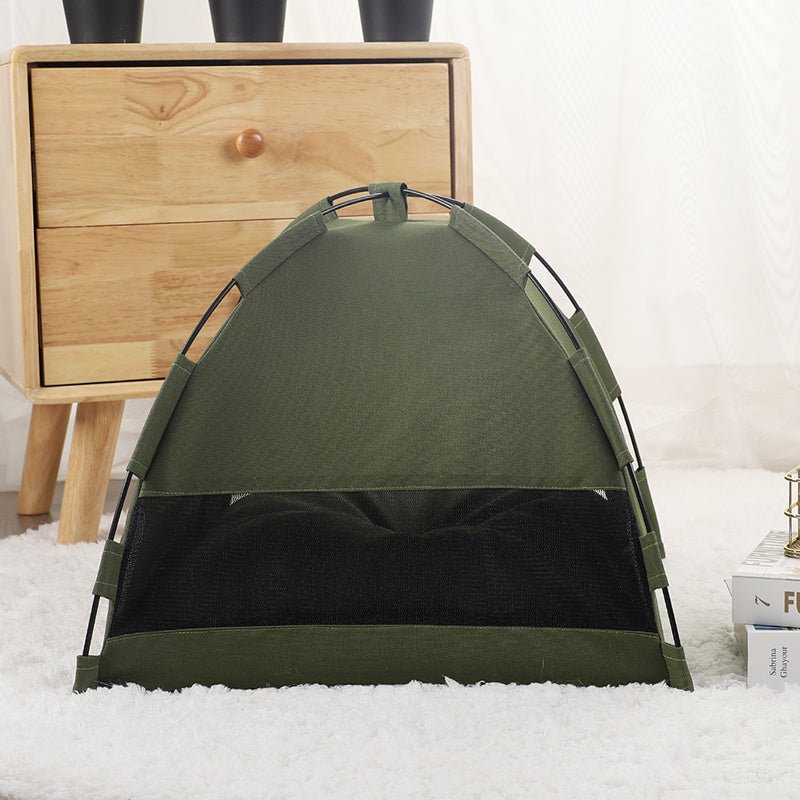 Cat Tent Cooling Mat  Dog House Pet Sofa Camping Dog Bed With Cushion For Dog Kennel Indoor Cat Nest Cat Bed Pets Products - key words