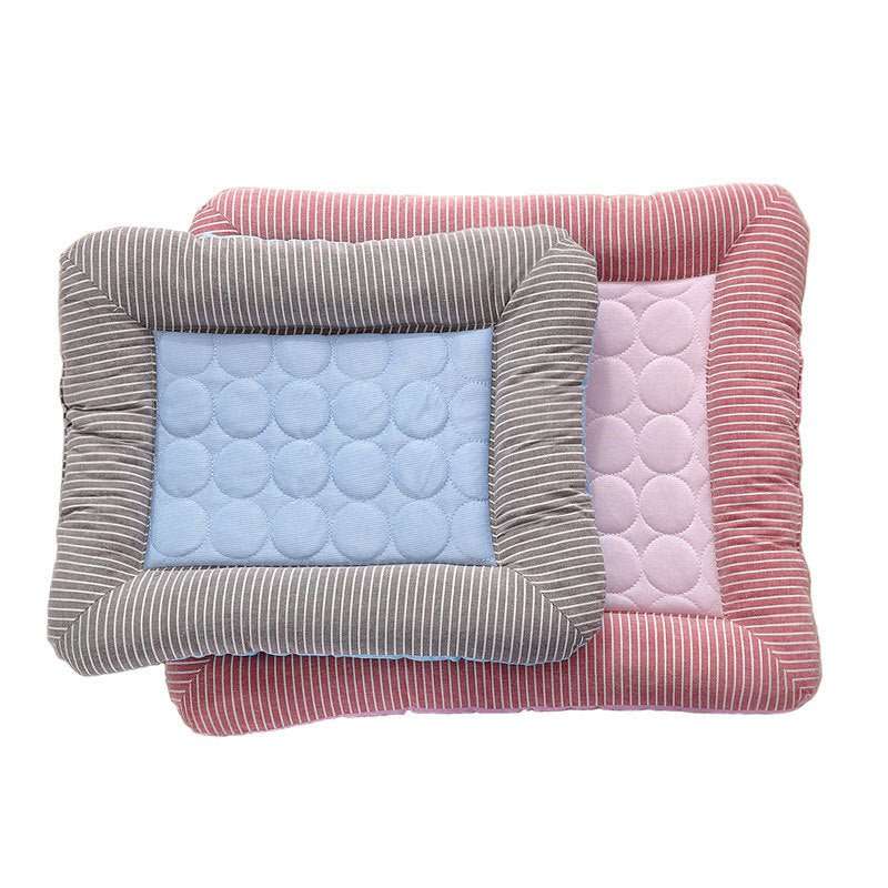 Pet Cooling Pad Bed For Dogs Cats Puppy Kitten Cool Mat Pet Blanket Ice Silk Material Soft For Summer Sleeping  Blue Breathable - key words