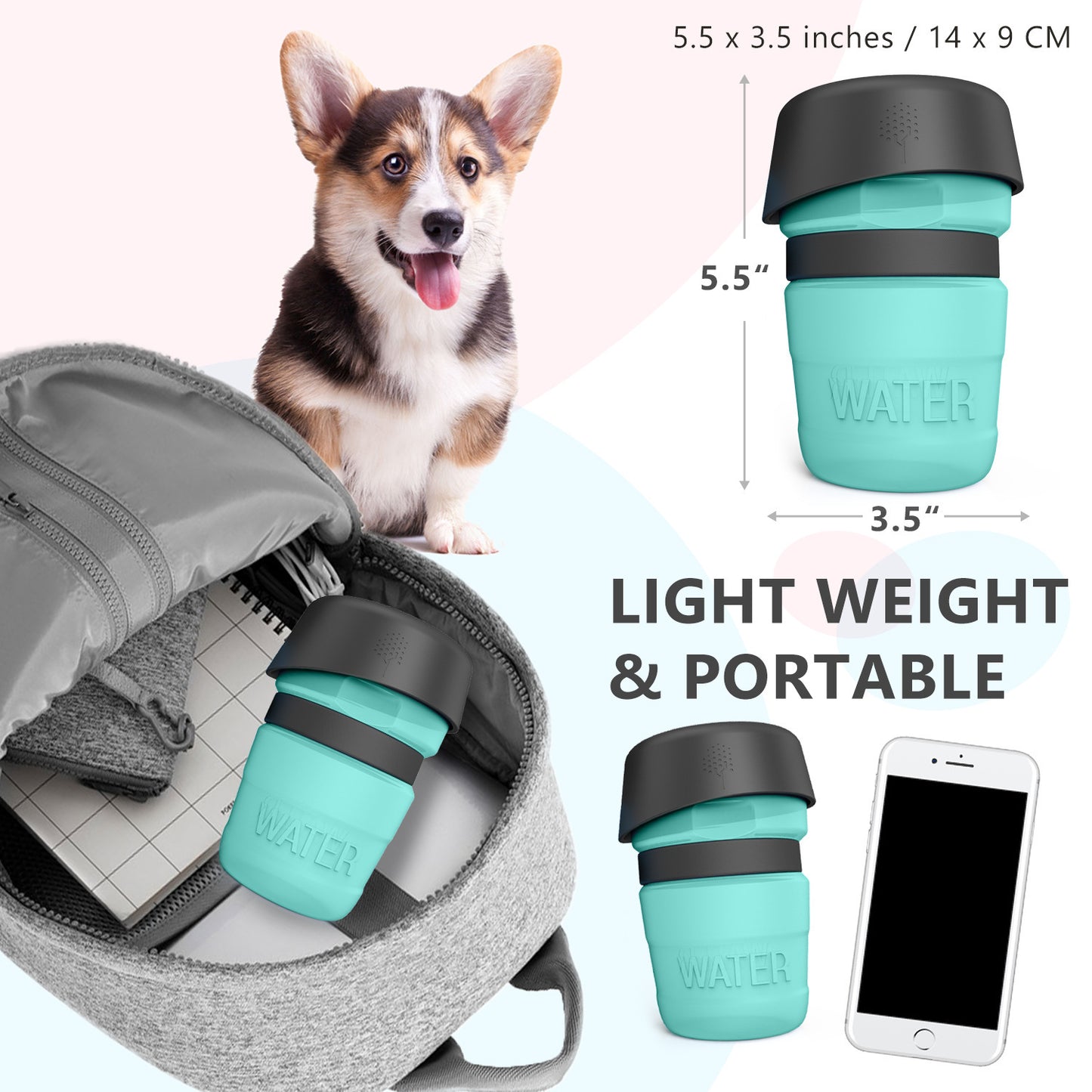 Pet Outdoor Foldable Bottle Dog Travel Water Bottle Dog Water Dispenser - key words