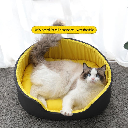 New winter pet kennel Universal washable dog kennel for all seasons Winter warm and deep sleep cat kennel for cats - key words