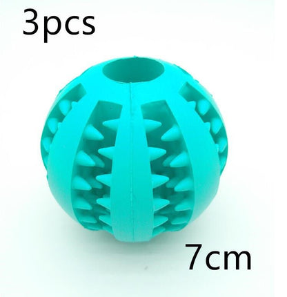 Pet Slow Feeder Dog Toy Cute Funny Rubber Dog Ball Toy - key words