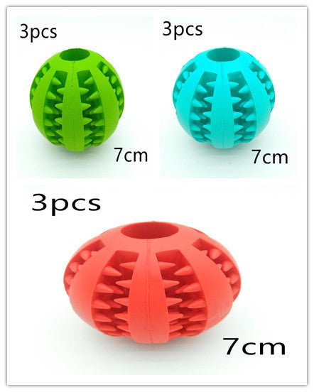 Pet Slow Feeder Dog Toy Cute Funny Rubber Dog Ball Toy - key words
