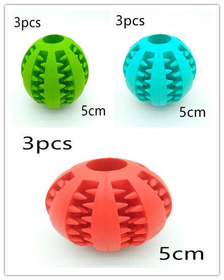 Pet Slow Feeder Dog Toy Cute Funny Rubber Dog Ball Toy - key words