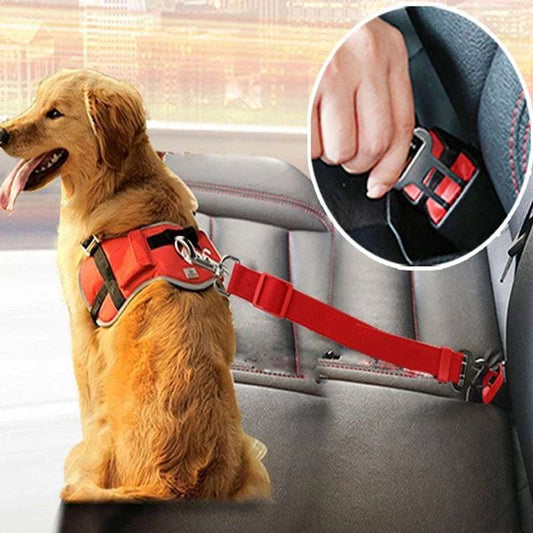 Adjustable Pet Cat Dog Car Seat Belt Pet Seat Vehicle Dog Harness Lead Clip Safety Lever Traction Dog Collars Dogs Accessoires Pets Products - key words