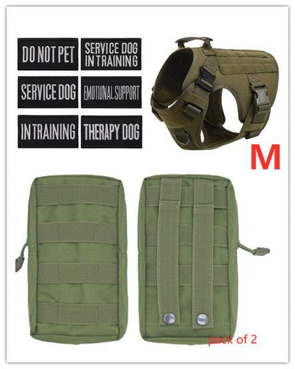 Military Tactical Dog Harness German Shepherd Adjustable Pet Dog Back - key words