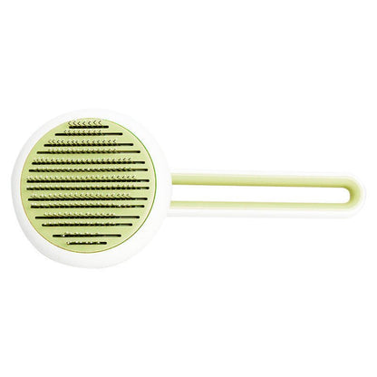 Pet Dog Hair Remover Cat Brush Grooming Tool Automatic Massage Comb Round Hair Brush For Cat Dog Pet Supplies - key words