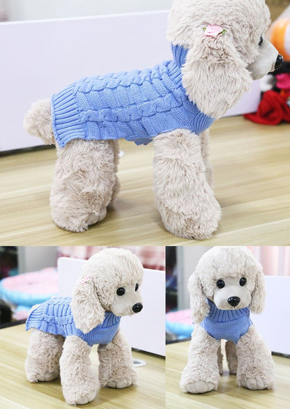 Cashmere Twisted Rope Pet Sweater, Dog Clothes, Pet Products - key words